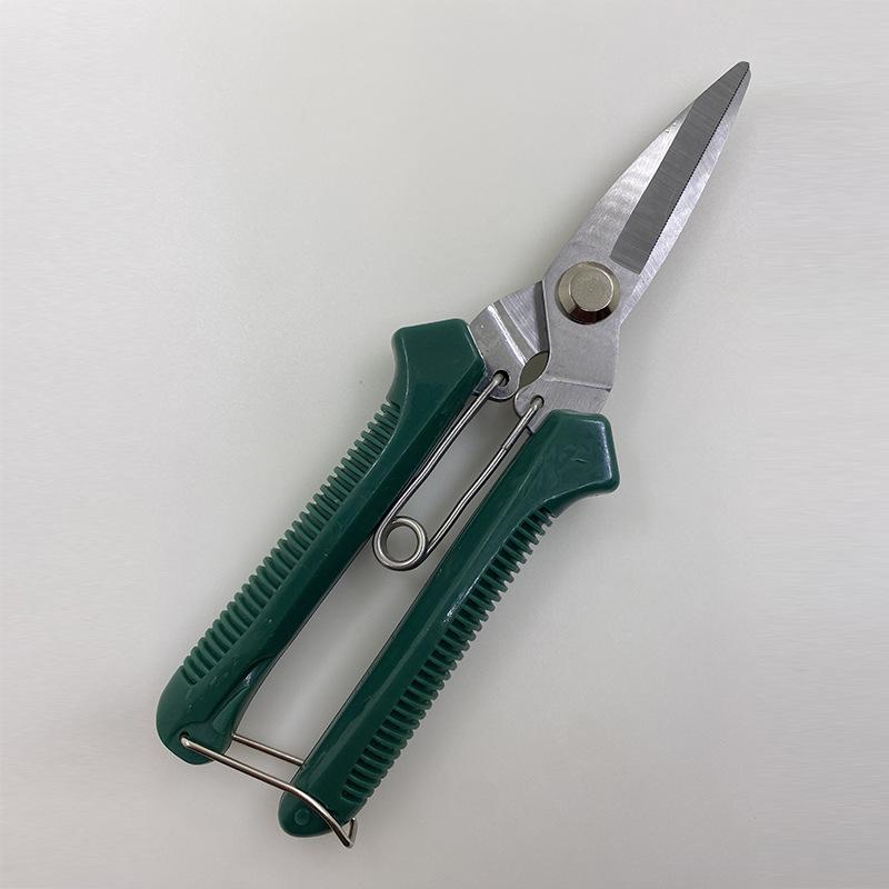 1 шт. 190 мм секатор с прямым лезвием, нержавеющая сталь, нескользящая ручка, садовые ножницы для бонсай, для бытового использования