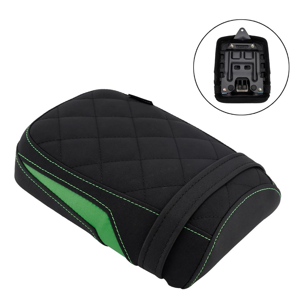 Rear Seat Passenger Cushion Flat Pu Fit Green For Kawasaki Eliminator 500 24-25