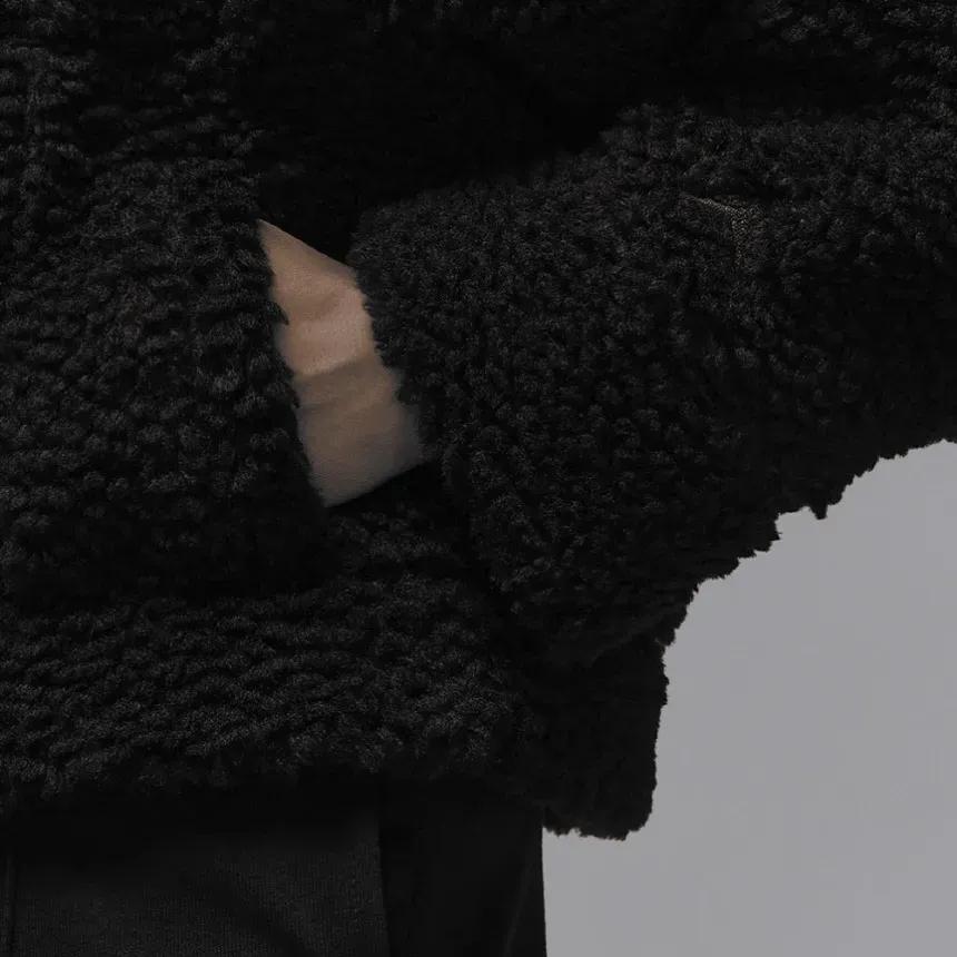 Jordan Сплошной цвет с воротником-стойкой, повседневная куртка, женская верхняя одежда, черный FD7169-010