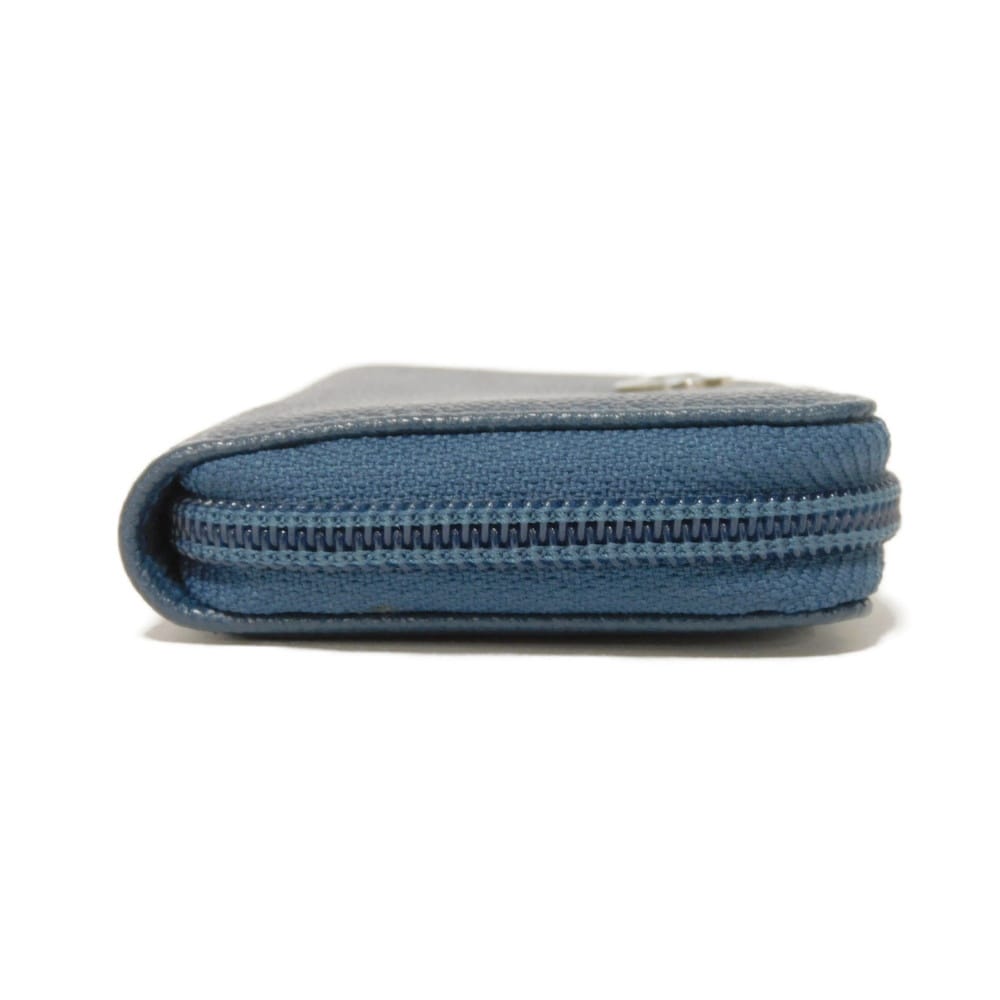 Used 10097 COCO Button Coin Purse A84061 7943 Excellent Condition CC Mark Zip Around 22nd Series COCO Mark Caviar Skin