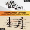 Fishing Rod Holder Wall or Ceiling Mounted Fishing Pole Holders Space Saving Fishing Rod Organizer for Horizontal Fishing Rod Storage