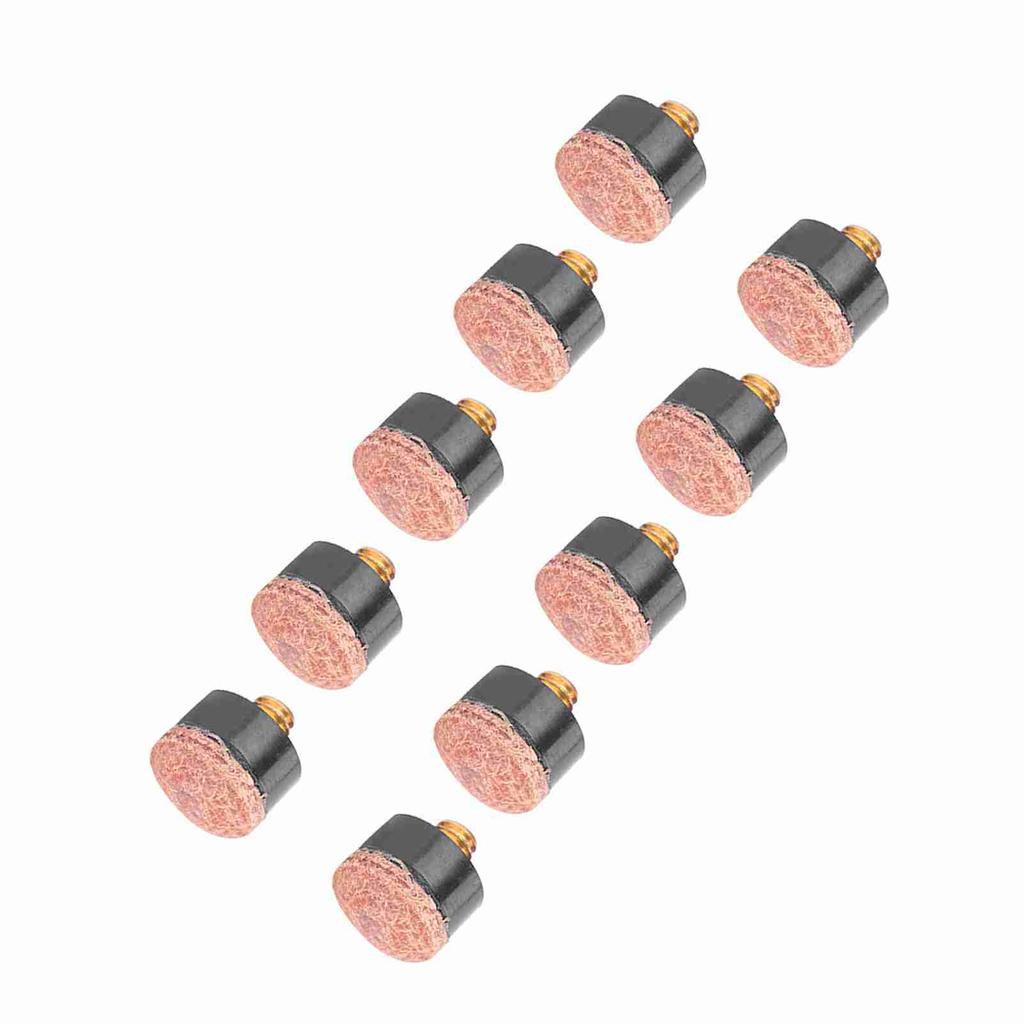 10 шт. наконечник для бильярдного кия для снукера, запасные части, аксессуары для снастей (12мм)