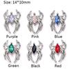 5pcs/set Nail Art Decorations Halloween Spider Nail Rhinestones  Manicurist
