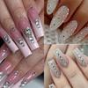1440PCS Multi-size Crystal Nail Rhinestones Flat Bottom Clear Jewel Gems DIY Nail Art Decorations Strass Stones