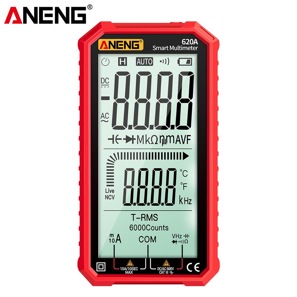 Aneng 4.7-Inch LCD Display AC/DC Digital Multimeter Ultraportable True-RMS Multimeter Auto-Ranging