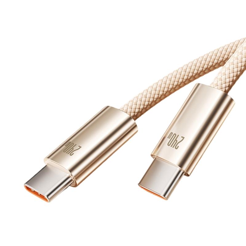 Усиленный нейлоновый кабель USB C для быстрой зарядки 240 Вт Power Delivery, с разъемами Type-C с обоих концов для быстрой синхронизации данных