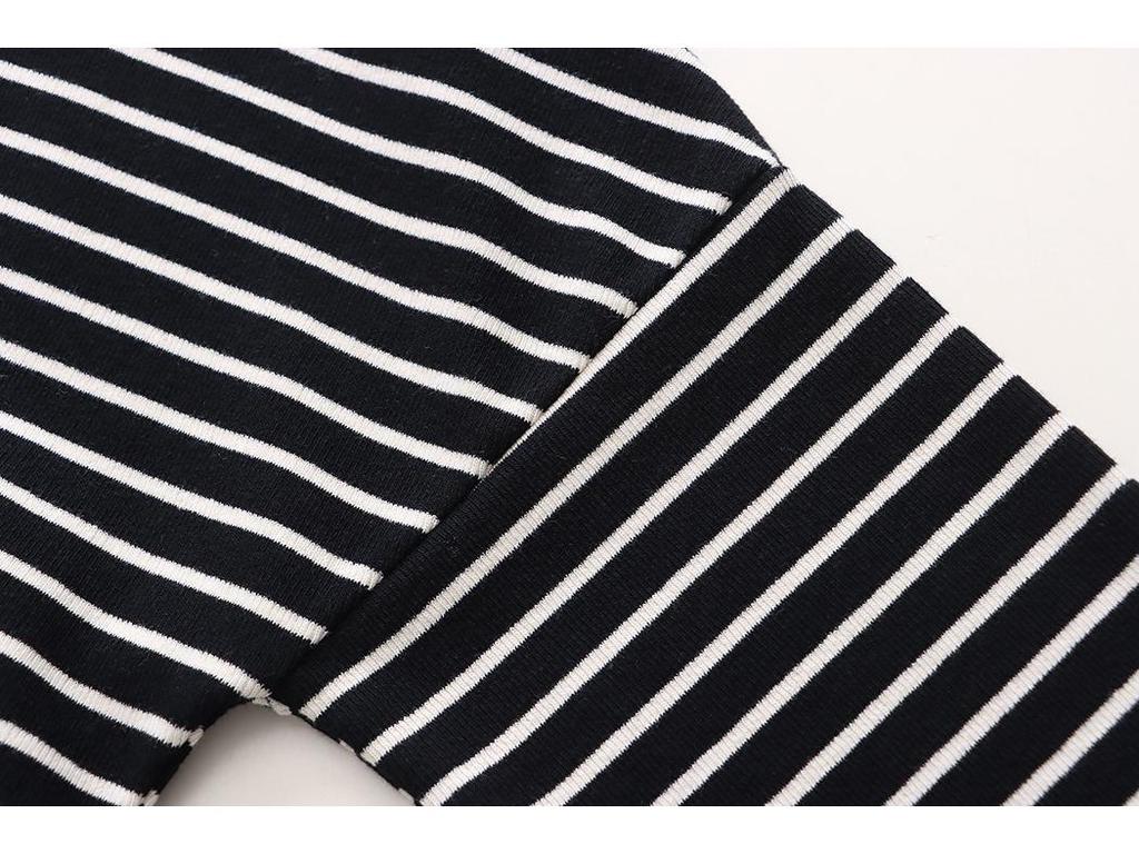 Полосатая толстовка Sinan French Zipper Polo Collar, дизайн осень/зима 2024, SN2133