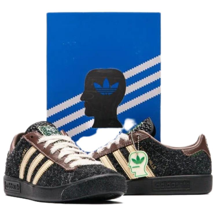 Кроссовки мужские Brain Dead x adidas Forest Hills Черные Core-Black Pantone Branch JR7942