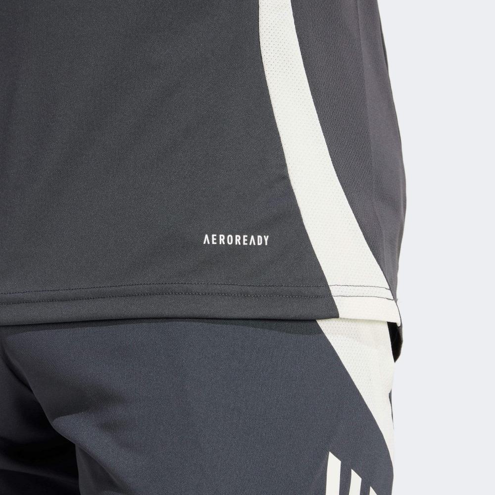 Adidas Tiro 24 Manchester United Sport Performance Training модная удобная футболка с коротким рукавом мужская серая IS8086