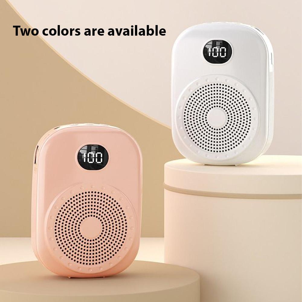 Voice Amplifier Portable Megaphone PA System with Wired Head Mounted Microphone BT Wireless