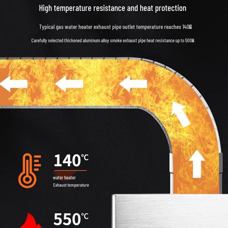 Телескопическая выхлопная труба из нержавеющей стали и аксессуары для газового водонагревателя