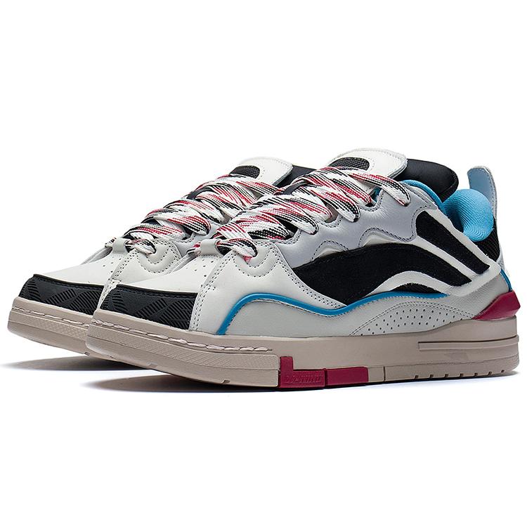 Li Ning Wave GOLDEN Текстиль, Синтетическая кожа Нескользящая Амортизация Устойчивость к истиранию Низкие Кеды для скейтборда AECS073-3
