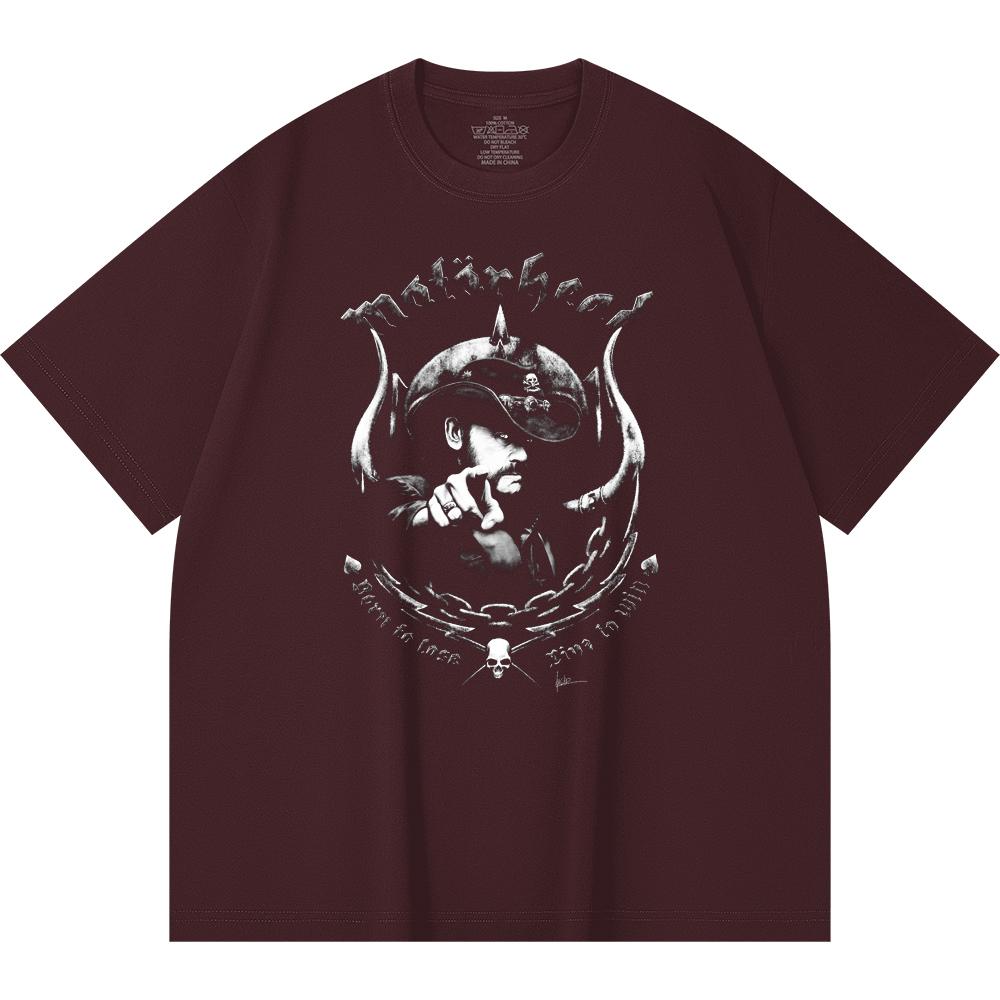 Хлопковая футболка плотностью 230 г/м² 100% Хлопок Heavy Metal Футболка с принтом рок-группы Популярная музыка Унисекс Тяжелая хлопковая футболка