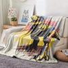 Pop Art T-Rex Dinosaur Flannel printed blanket suitable for all seasons suitable for living room office sofa and travel