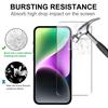 2Pcs Phone Screen Protector for iPhone 15 Pro Max,Anti-explosion 2.5D Arc Edge Tempered Glass Film