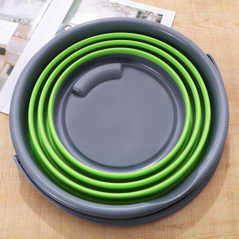 1/2 шт складное ведро для мытья автомобиля на открытом воздухе для рыбалки круглое ведро для ванной комнаты и кухни портативное складное ведро контейнер для воды