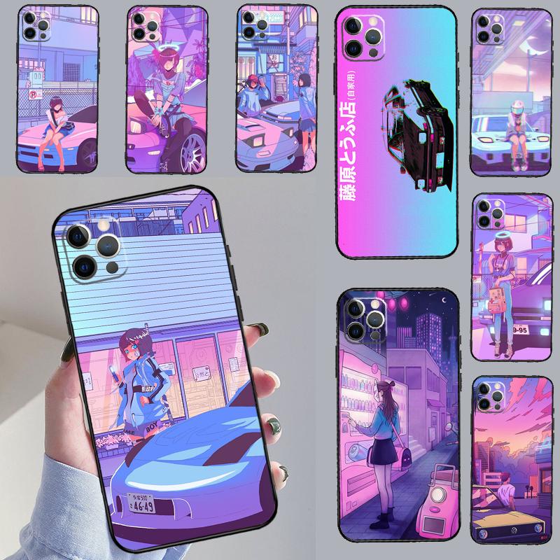 JDM Vaporwave Glitch Anime For Huawei Nova 5T 9 10 SE 7i 8i 11i 12i Y73 Y72 Y61 Y91 Y60 Y70 Y90 P20 P30 P40 Lite Case