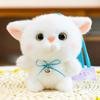 Furry Cat Doll Pendant Animal Cat Plush Toy Keychain Creative Kitten Doll Keychain  Home Decor
