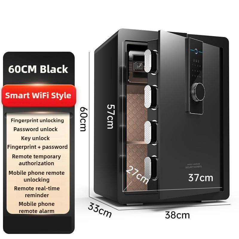 Anti-theft Alarm Digital Safe Deposit Box Small Home Office Safe Box All Steel Bedside Cabinet File Storage Rack