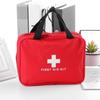 First Aid Storage Bag Zipper Closure Portable Mesh Pockets Emergency Bag with Handles for Home Office Travel