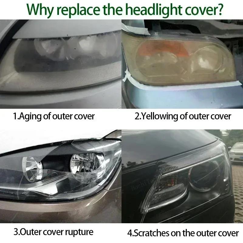 Head Lights Cover for Kia Picanto TA Moning 2011-2017 Accessory Headlamp Replace Transparent Light Shell Headlight Housing Cover