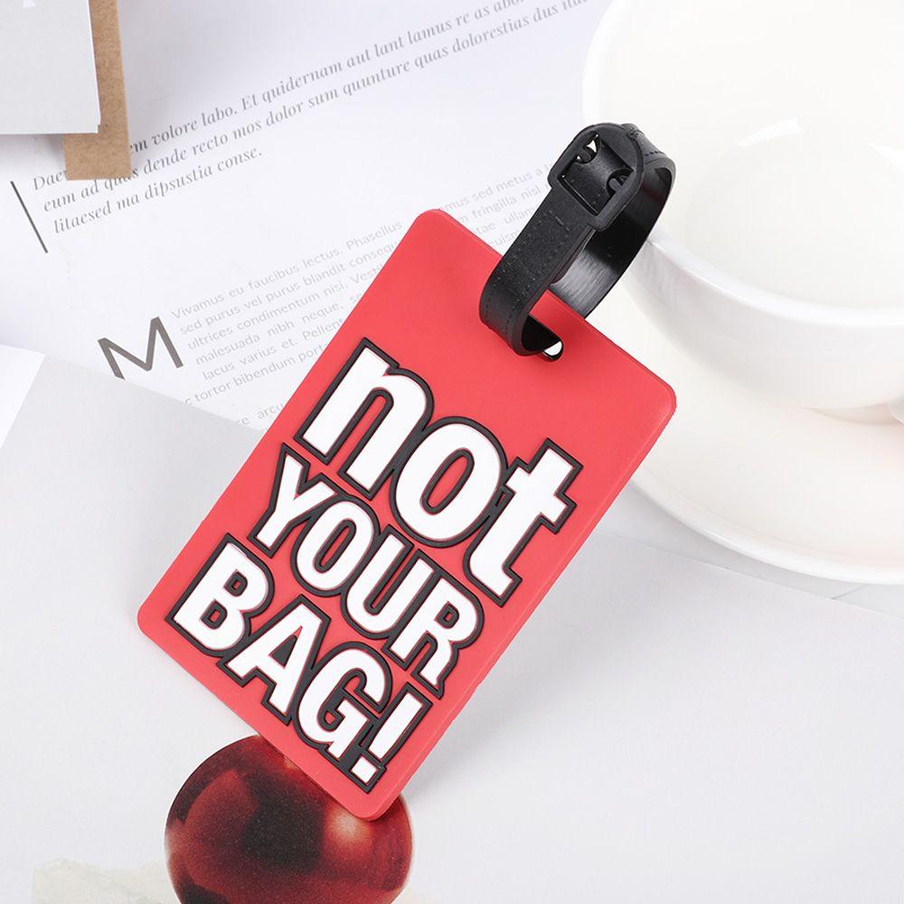 Дорожная багажная посадочная этикетка из ПВХ, портативная багажная бирка, дорожная бирка, креативный держатель для багажа с буквами