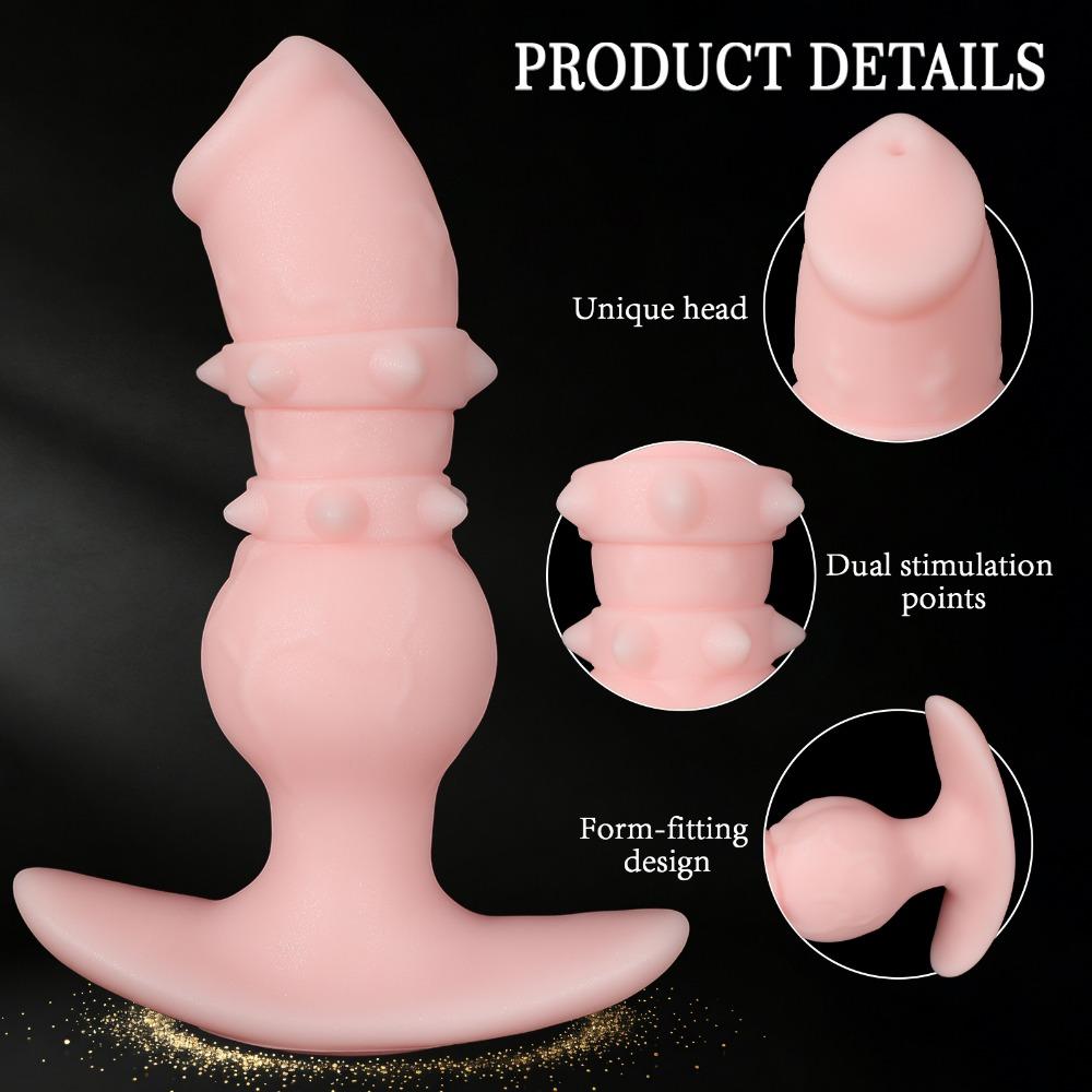Fantasy Silicone Dog Shape Dildo Anal Plug Soft Body Safe Adult Pleasure Toy