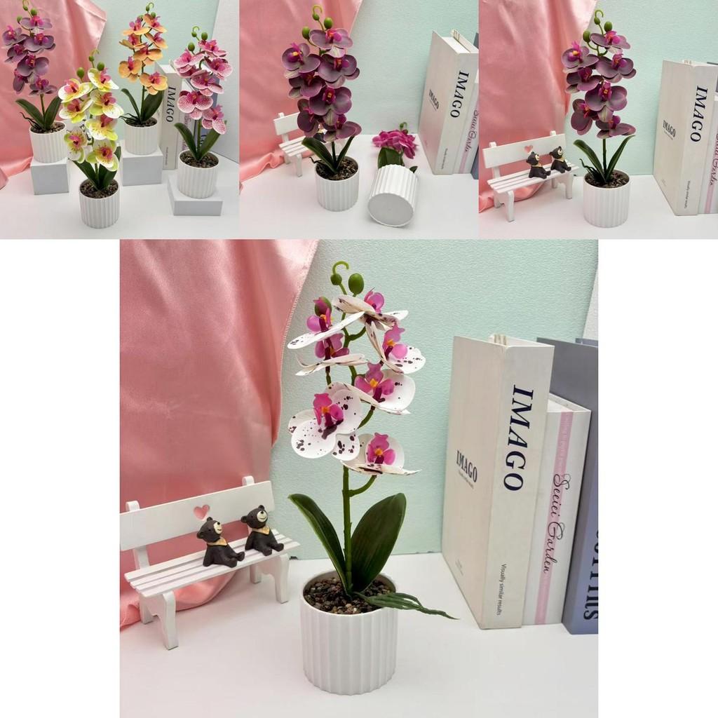 Faux Butterfly Orchid Floral Arrangement For Party Decorations And Home Styling