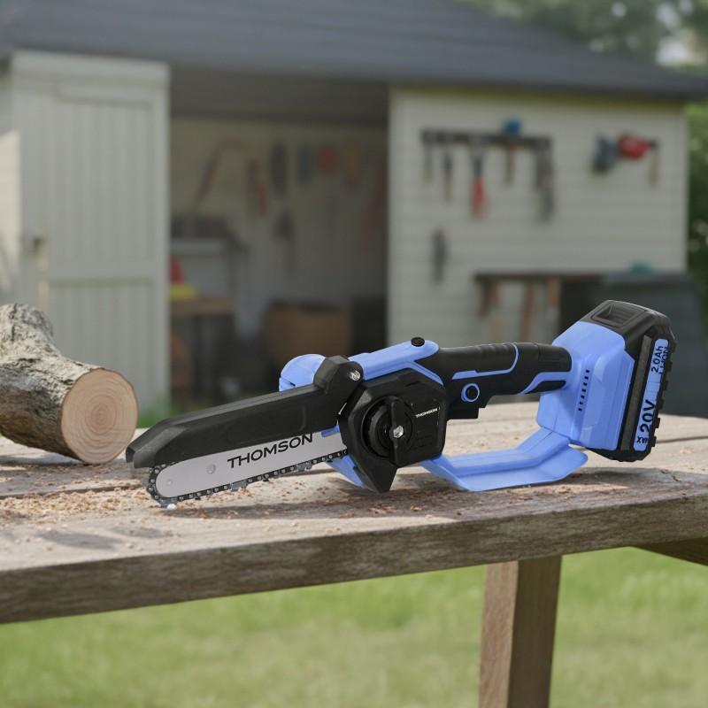 Thomson - Mio_minichainsaw - Mini Tronçonneuse Sans Fil - 20v - 150mm