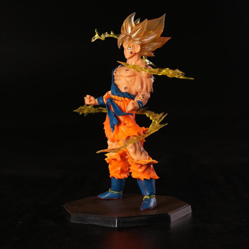 17 см аниме-фигурка Dragon Ball Z Super Saiyan Son Goku, экшн-фигурка, модель игрушки, Коллекционная модель, украшение для куклы, подарок для детей