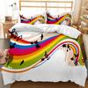 Комплект постельного белья Music Series Rainbow Music Notes Tie Dye, комплект постельного белья Music Party Double Queen King Size, полиэстеровое одеяло