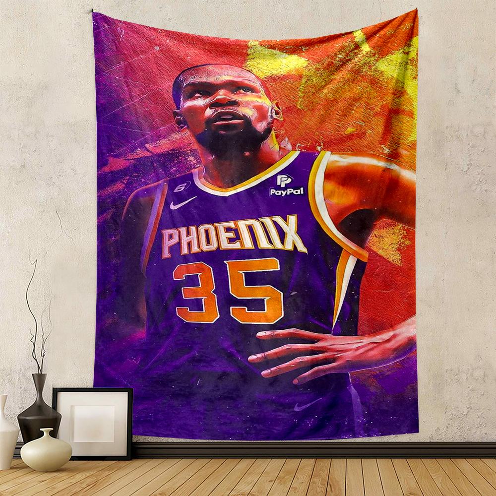 "Basketball Player in Phoenix Jersey Design Patterned tapestry for bedroom and living room home decor sofas"