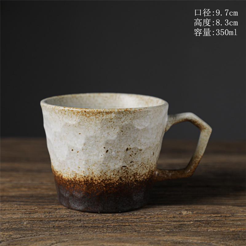 Керамическая чашка для завтрака, высококачественная пара, чашка для воды, грубая керамическая чашка для кофе, ретро-креативная чашка