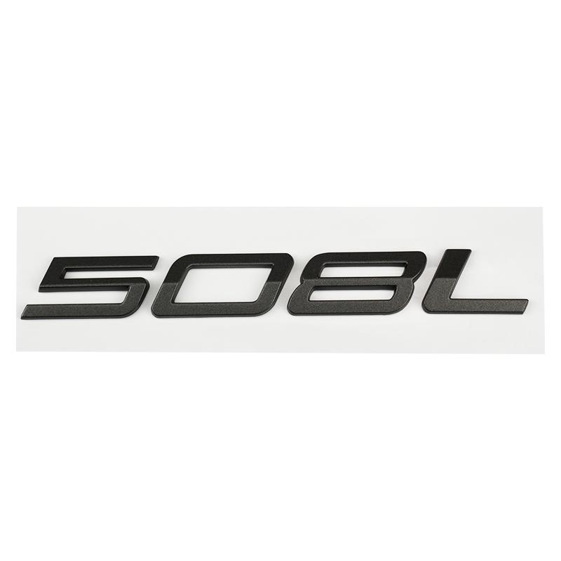 Car 3D ABS Letters Logo Decals Sticker For Peugeot 208 308 408 508 408X 508L 2024 2025 Car Trunk Alphabet Emblem Badge Sticker