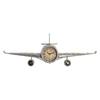 DKD Home Decor-Wall Clock DKD Home Decor Airplane Metal Crystal (141 X 20 X 46.5cm)