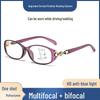 Women's Fashion Dual-Use Fox Head Smart Zoom Anti-Blue Light Multifocal Reading Glasses