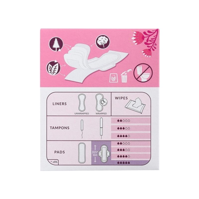 Natracare Ultra Extra Long Wings, 8-pack (Individually Wrapped)