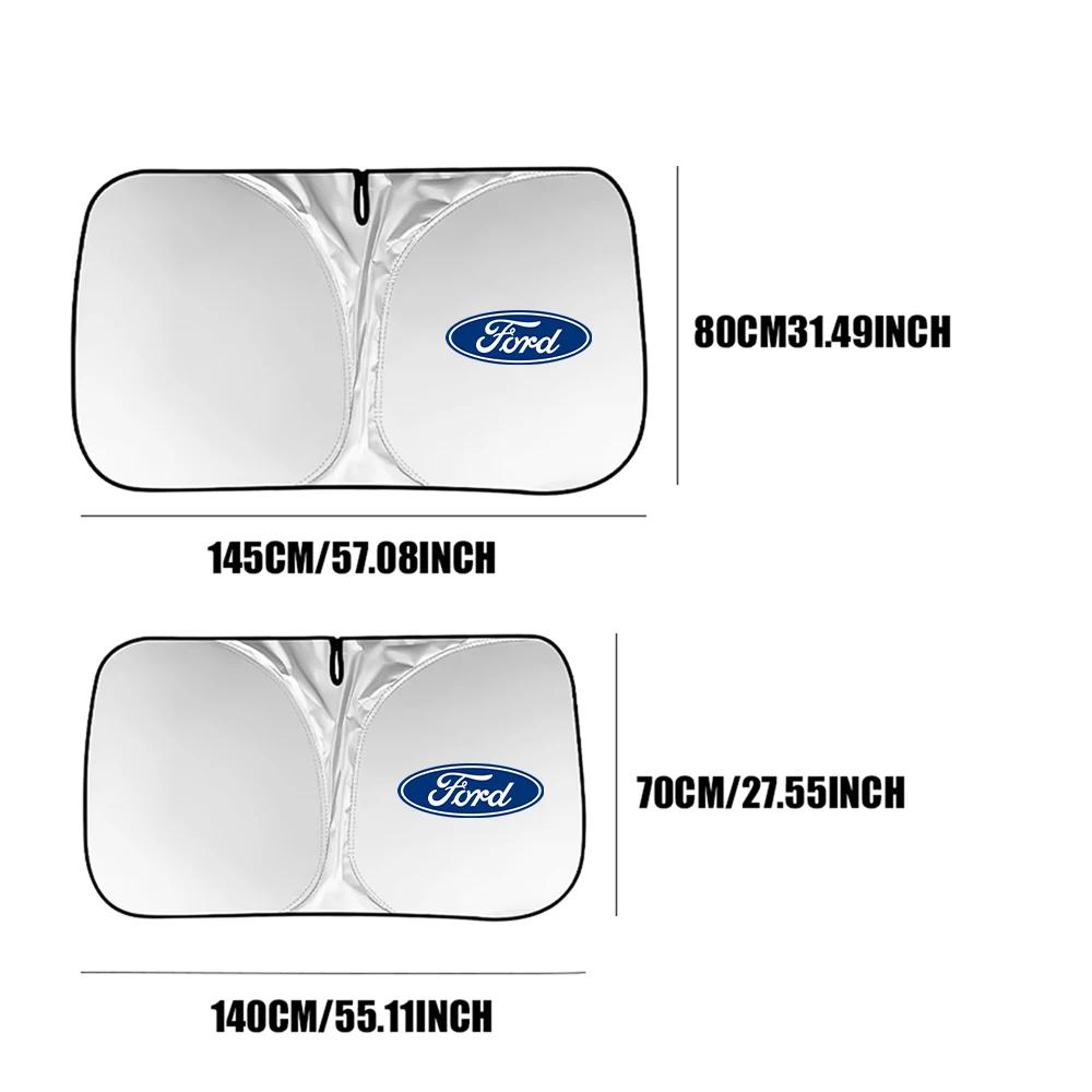 Автомобильная наклейка 2026 Для Ford Козырек на лобовое стекло Автомобильный козырек на окно Авто козырек от солнца Для Ford Escape Shelby Edge Kuga Fiesta