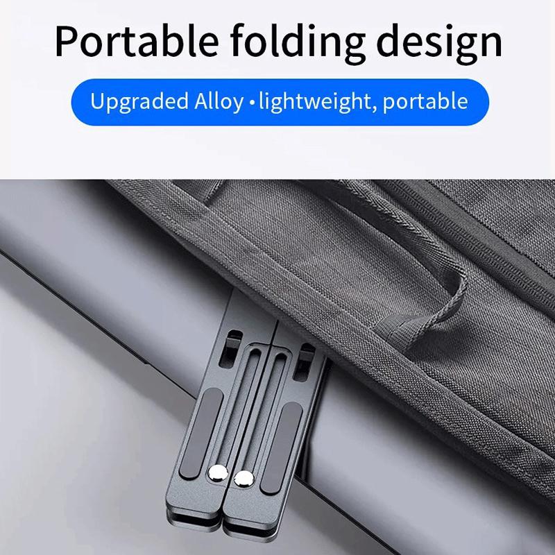 Складная подставка для ноутбука, 6-ступенчатая, регулируемая, портативная, держатель для ноутбука, основание из алюминиевого сплава, аксессуары для ноутбука Macbook