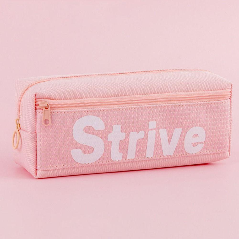 Large Capacity Pen Pouch Waterproof Stationery Organizer Zipper Pencil Case School