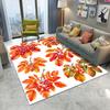 Мультяшный ковер с грибами и кленовыми листьями – Вдохновленный природой нескользящий коврик для пола для декора гостиной, спальни, дивана, прихожей