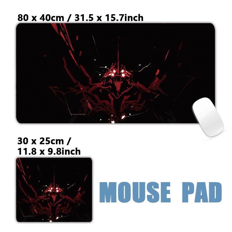 XXL Black Background Simple Logos Manga Abstract Pattern Chinese Characters Desk Mat Mousepad Large Non-Slip Game Mouse Pad
