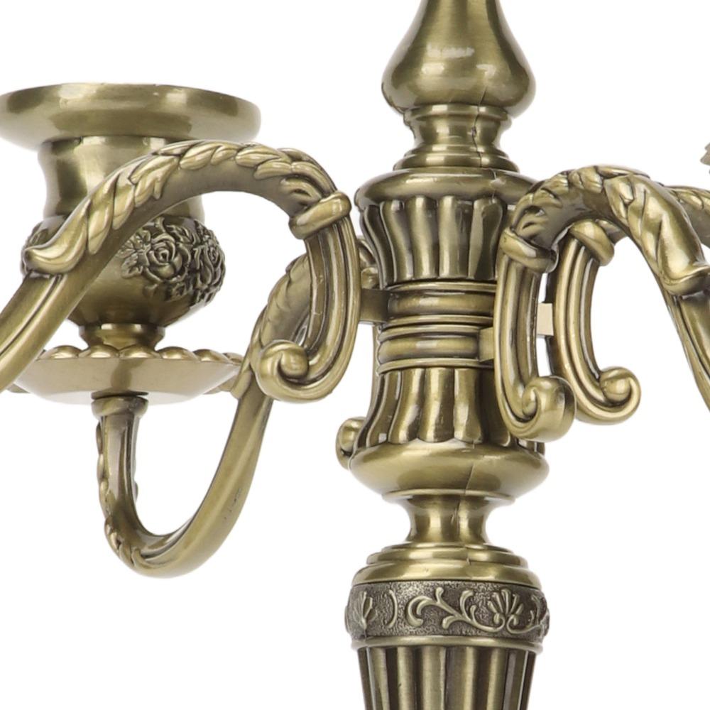 14.17 Inch Tall Metal Candelabra Bronze Candlestick Holder Church Decoration