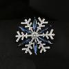 Women Decorations Alloy Christmas Breastpins Chic Fashion Elegant Snowflake Brooches Badge Gift Creative Jewelry Accessories