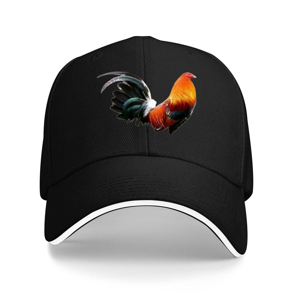 Rooster Graphic Baseball Cap Breathable Polyester Casual Adjustable Sports Cap for Adults