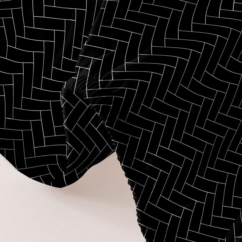 1 простая современная геометрическая набивная матовая простыня, покрывало для кровати с принтом в спальню, постельное белье (Исключая наволочки)
