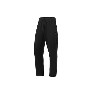 Свободные прямые повседневные спортивные брюки Li Ning Training Series, мужские низы, черные AYKR543-1