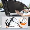 2/4Pcs Car Window Shades UV Resistant Easy Installation Universal Privacy Curtains Full Blackout Car Window Covers