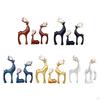 3 Pieces Christmas Elk Statues Reindeer Figurines Ornaments Set Animal Statue for Father's Day