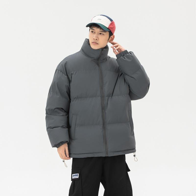 Толстые пары зимние новые жареные уличные хлопковые подбитые пальто с свободным повседневным толстым воротником-стойкой для мужчин и женщин хлебный костюм